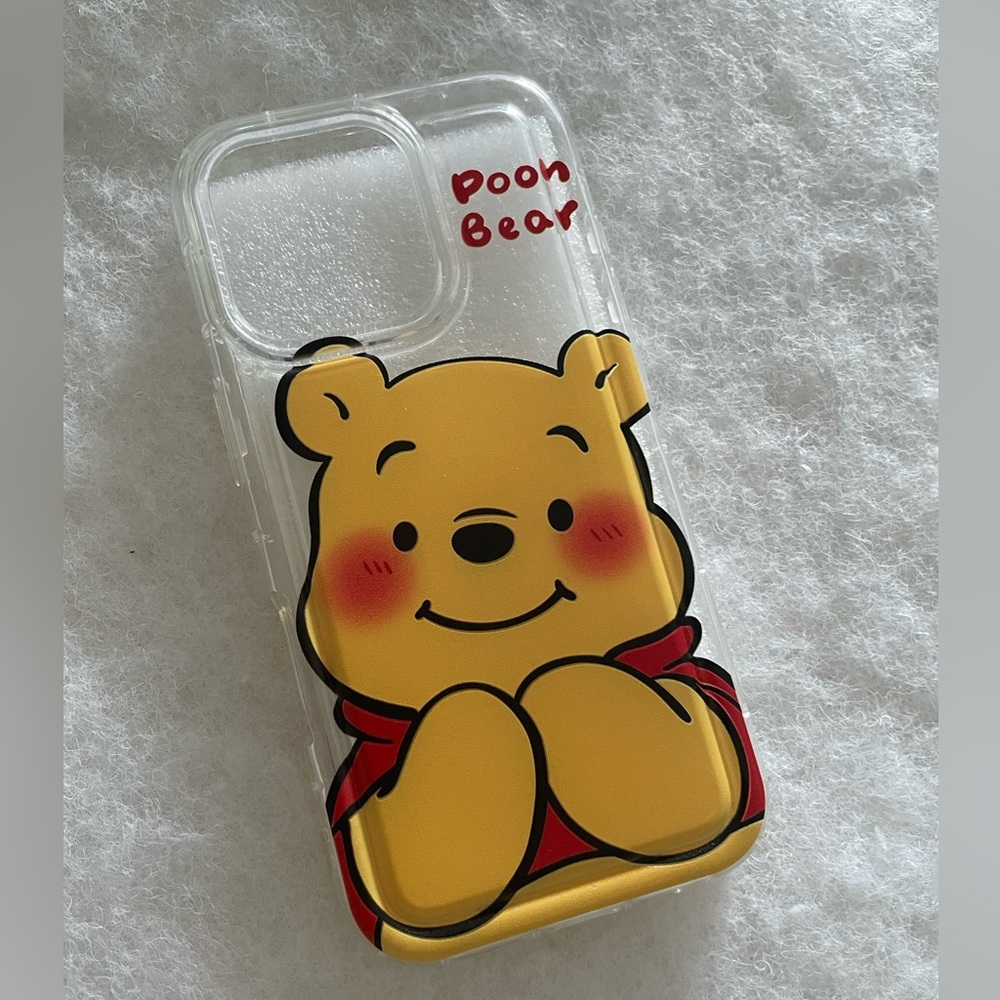 iPhone 16 pro Winnie the Pooh Bear Phone Case - Yellow